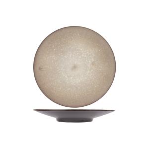 Lot de 3 Assiettes plate en Céramique, vert, D 28 cm