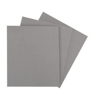 Lot de 3 de tablettes en panneaux agglomérés gris 48x50x2 c…