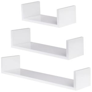 Lot de 3 étagères murales design rétro Suspension invisible…