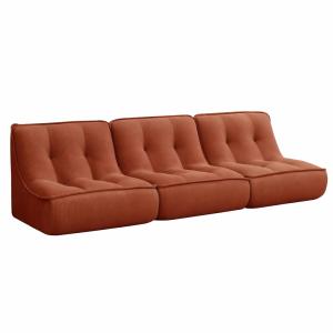 Lot de 3 fauteuils modulable en velours côtelé 240 x 90 cm…