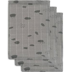 Lot de 3 gants de toilette hydrophiles Spot storm grey gris