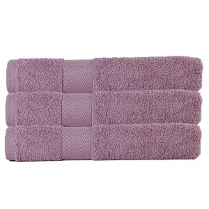 Lot de 3 maxi draps de bain 100x150 cm 500 gr/m2 rose