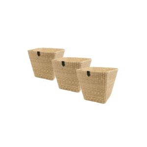 Lot de 3 paniers de rangement en jonc de mer naturel 31 x 3…