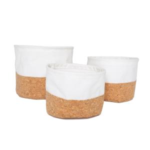 Lot de 3 paniers ronds SIMPLICITY