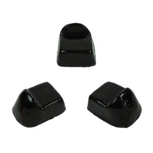 Lot de 3 pieds en céramique noir pour barbecue kamado