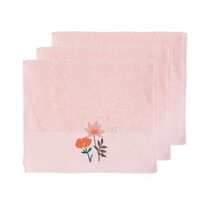 Lot de 3 serviettes invité  poudre
