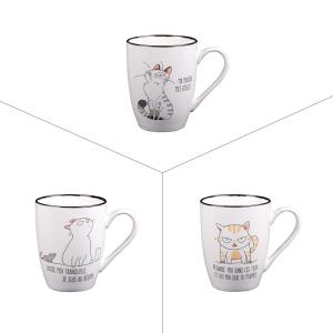 Lot de 3 tasse   23 cl  décoré en porcelaine