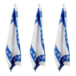 Lot de 3 torchons 50x70cm bleu