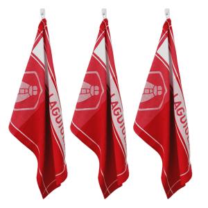 Lot de 3 torchons 50x70cm rouge
