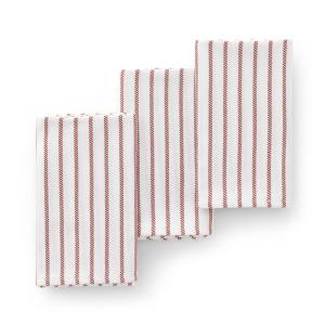 Lot de 3 torchons en coton à rayures carreau 45x70 cm