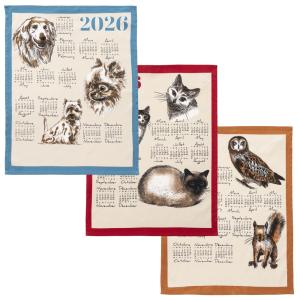 Lot de 3 torchons en coton multicolore 46x60cm