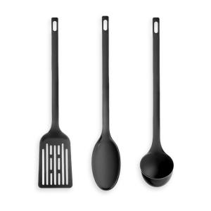 Lot de 3 ustensiles de cuisine  33x8cm Noir