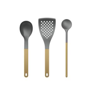 Lot de 3 ustensiles de cuisine en nylon curry