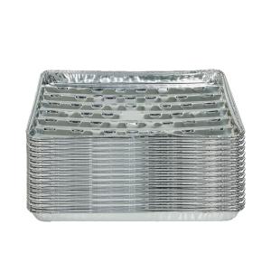 Lot de 30 barquettes en aluminium