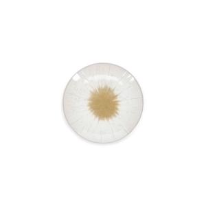 Lot de 4 assiette beige en grès 18xh3,5cm