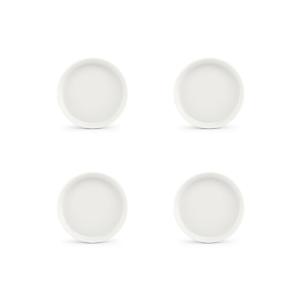 Lot de 4 assiette blanc en porcelaine 13,5cm