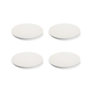 Lot de 4 assiette blanc en porcelaine 36x25,5cm