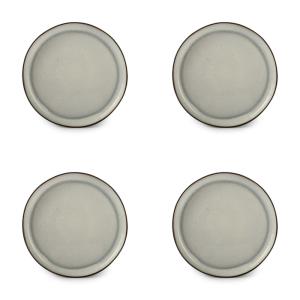 Lot de 4 assiette gris en grès 27cm