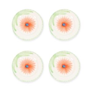Lot de 4 assiette multicolore en grès 27,5cm