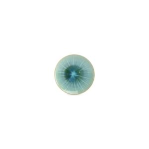 Lot de 4 assiette turquoise en grès 18xh3,5cm