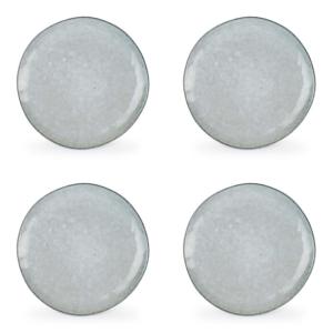 Lot de 4 assiette vert en grès 21cm
