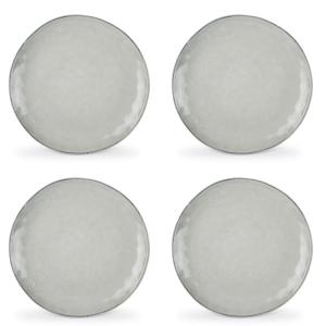 Lot de 4 assiette vert en grès 28cm