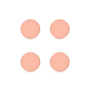 Lot de 4 assiettes rose en porcelaine 20,5cm