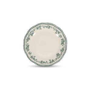 Lot de 4 assiettes vert en porcelaine 21,5cm