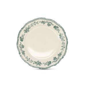 Lot de 4 assiettes vert en porcelaine 27cm