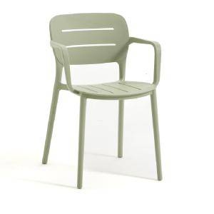 Lot de 4 chaises empilables en polypropylène avec accoudoir…