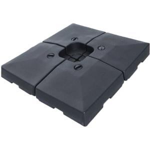 Lot de 4 dalles parasols hdpe