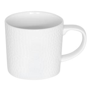 Lot de 4 mugs    30 cl  blanc en porcelaine H8
