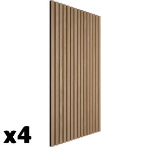 Lot de 4 panneaux acoustiques aspect bois 60 x 120 x 2,1 cm…