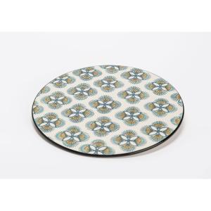 Lot de 4 plat à tarte imany 30 cm  multicolores en grès