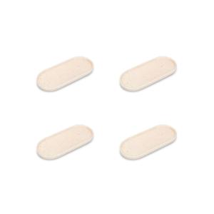 Lot de 4 plats de service beige en porcelaine 20x9cm