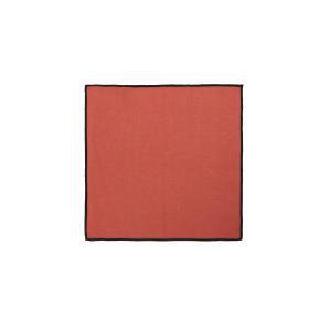 Lot de 4 serviettes de table en coton terracotta bourdon no…