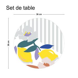 Lot de 4 sets de table - 38x38 cm - Multicolore - 99DECO