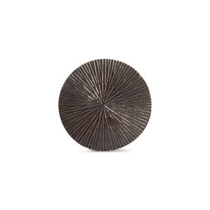 Lot de 4 Sous-verre noir en métal 10cm