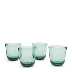 Lot de 4 verres à eau, vert