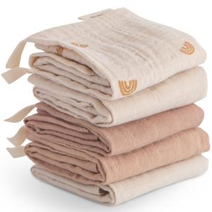 Lot de 5 gants de toilette