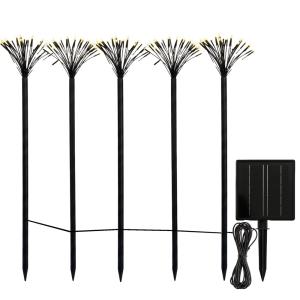 Lot de 5 Piques solaires à piquer Cuivre Noir 5m