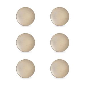 Lot de 6 assiette beige en porcelaine 16cm