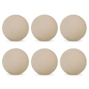 Lot de 6 assiette beige en porcelaine 27cm