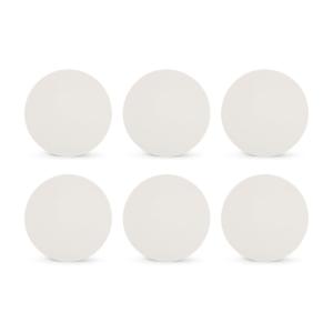 Lot de 6 assiette blanc en porcelaine 21cm