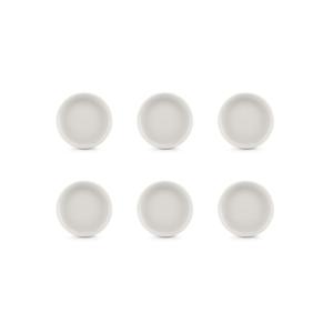 Lot de 6 assiette blanc en porcelaine 9xh2cm