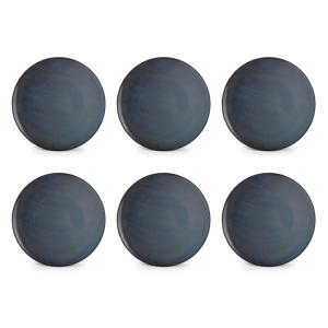 Lot de 6 assiette bleu en porcelaine 27cm
