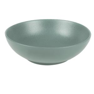 Lot de 6 assiettes creuse    19 cm  bleu en grès