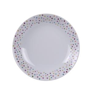 Lot de 6 assiettes creuse   20 cm  en porcelaine  blanc