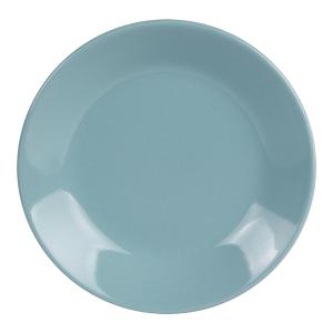 Lot de 6 assiettes creuse    21 cm  bleu en grès