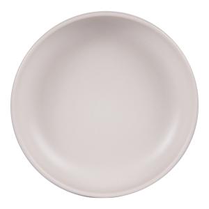 Lot de 6 assiettes creuse   crème 22 cm  beige en grès